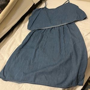Old Navy chambray tiered dress - xs